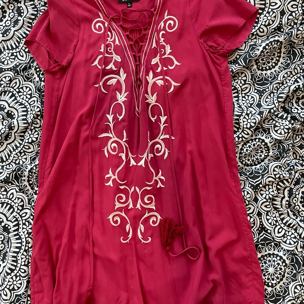 Lulus Embroidered Dress